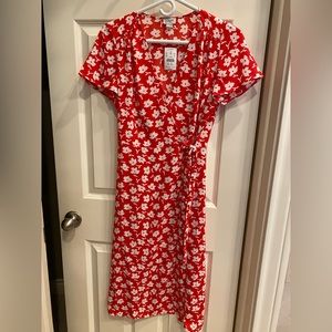 Jcrew Midi Wrap Dress